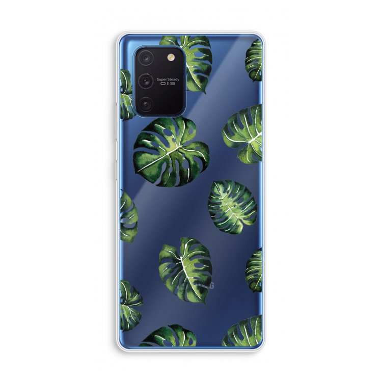 Tropische bladeren: Samsung Galaxy Note 10 Lite Transparant Hoesje