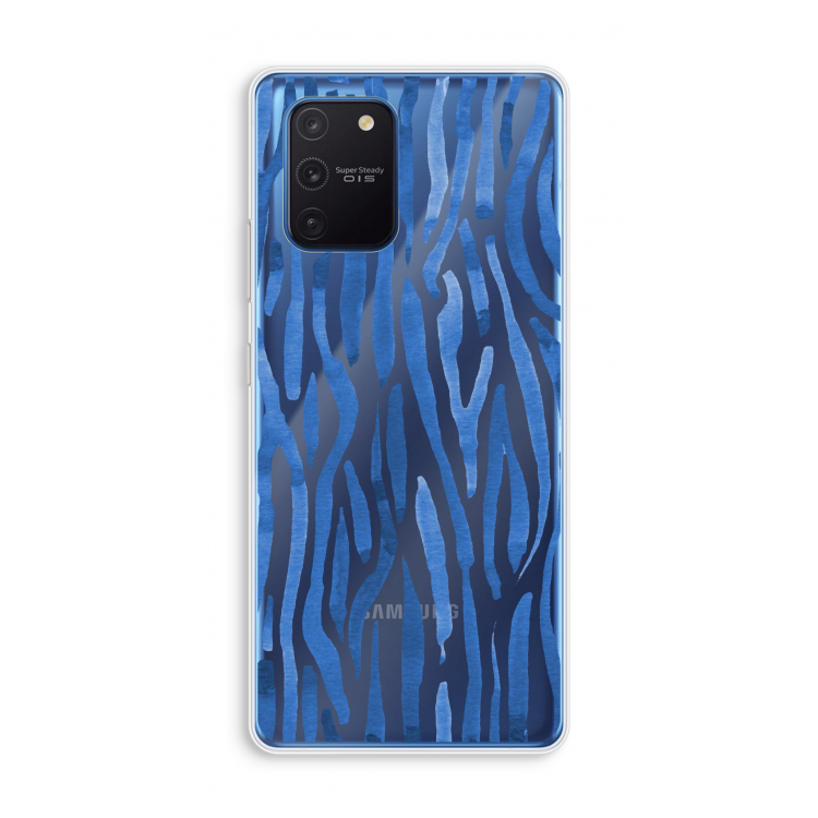 Blauwe nerven: Samsung Galaxy Note 10 Lite Transparant Hoesje