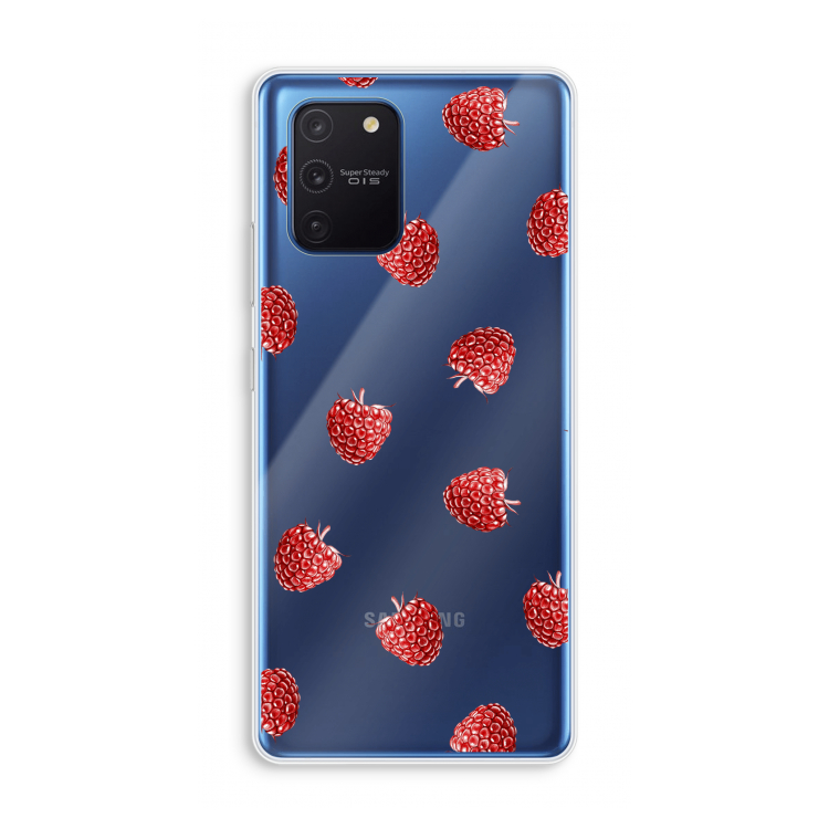 Framboosjes: Samsung Galaxy Note 10 Lite Transparant Hoesje
