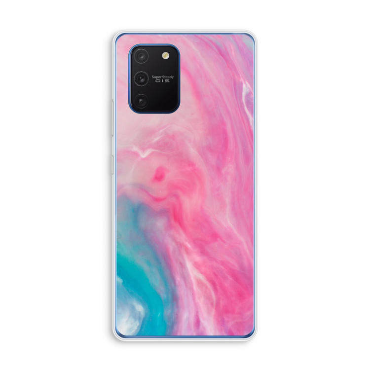 Roze explosie: Samsung Galaxy Note 10 Lite Transparant Hoesje