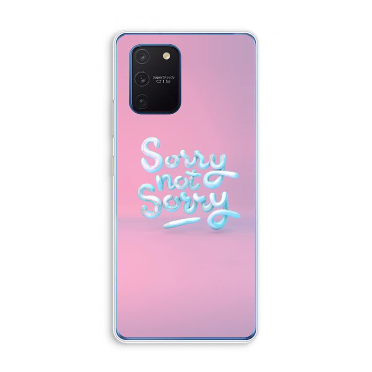 Sorry not sorry: Samsung Galaxy Note 10 Lite Transparant Hoesje