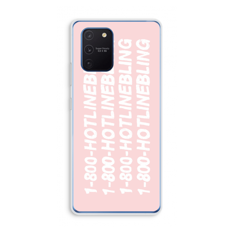 Hotline bling pink: Samsung Galaxy Note 10 Lite Transparant Hoesje