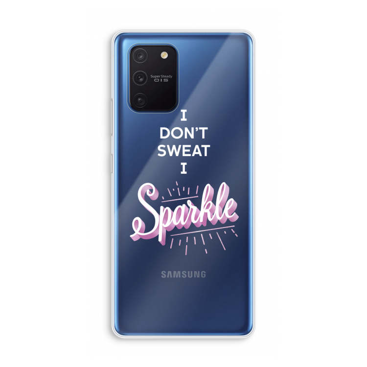 Sparkle quote: Samsung Galaxy Note 10 Lite Transparant Hoesje