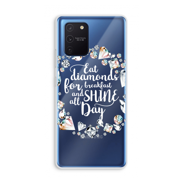 Diamonds: Samsung Galaxy Note 10 Lite Transparant Hoesje