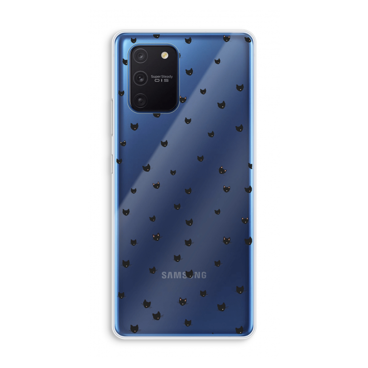 Kleine kattenkopjes: Samsung Galaxy Note 10 Lite Transparant Hoesje