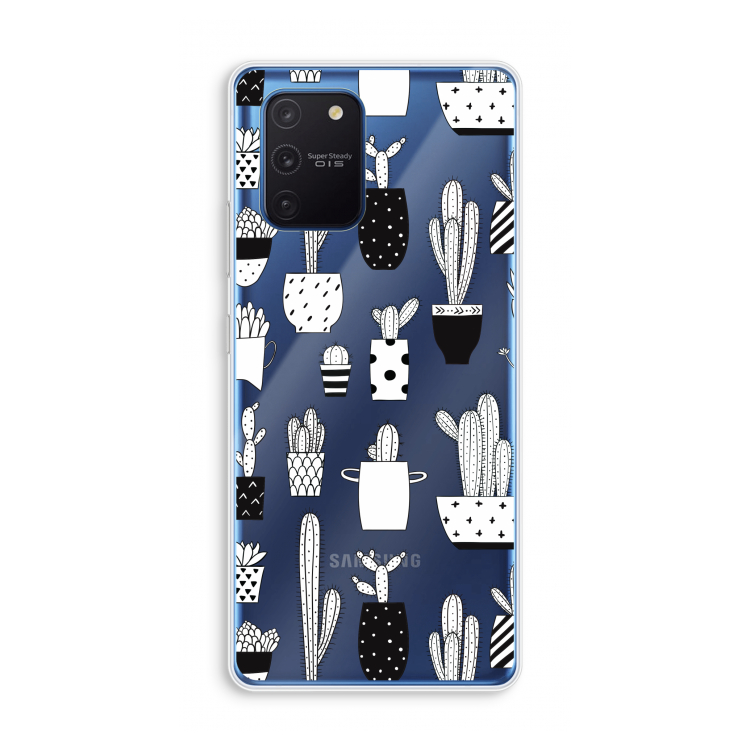 Cactusmotief: Samsung Galaxy Note 10 Lite Transparant Hoesje
