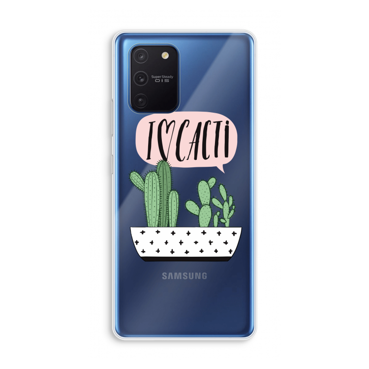 I love cacti: Samsung Galaxy Note 10 Lite Transparant Hoesje