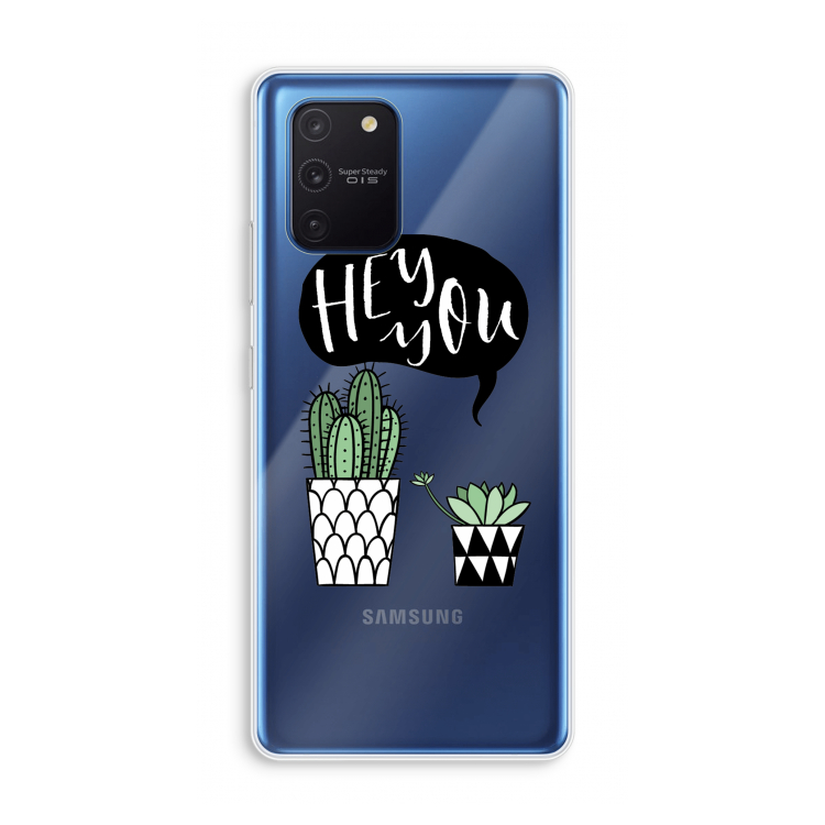 Hey you cactus: Samsung Galaxy Note 10 Lite Transparant Hoesje