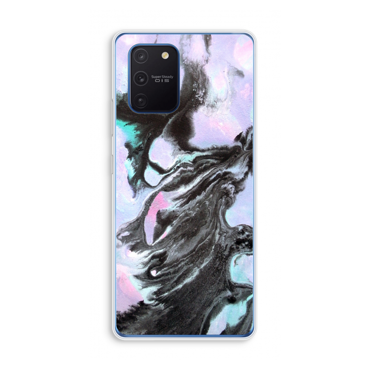 Pastel zwart: Samsung Galaxy Note 10 Lite Transparant Hoesje