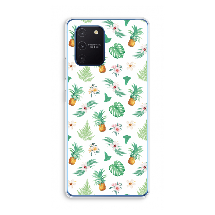 Ananas bladeren: Samsung Galaxy Note 10 Lite Transparant Hoesje