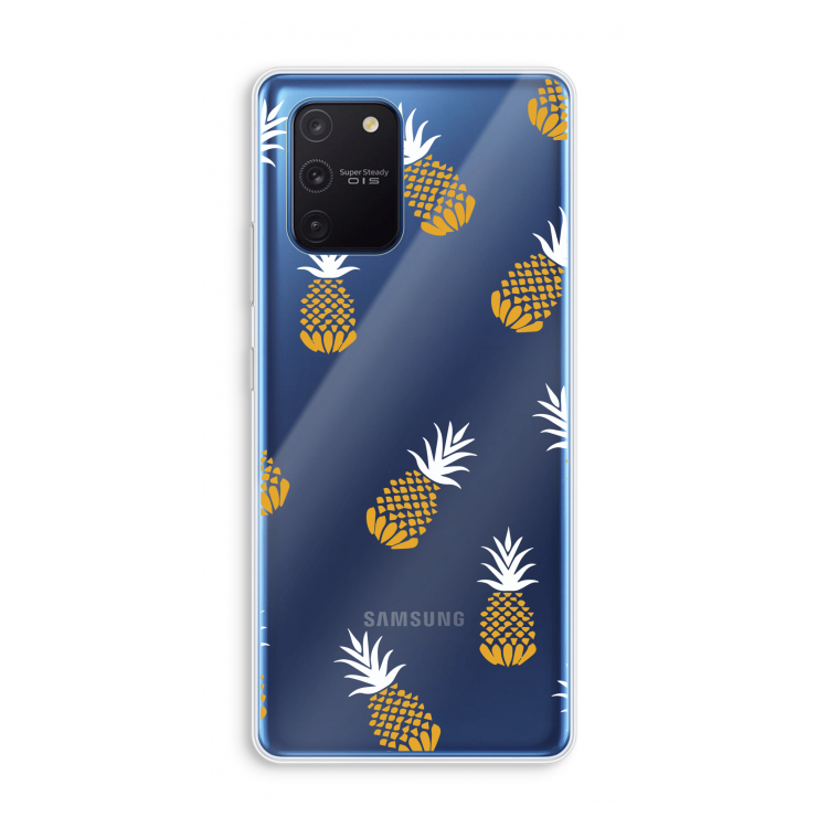 Ananasjes: Samsung Galaxy Note 10 Lite Transparant Hoesje