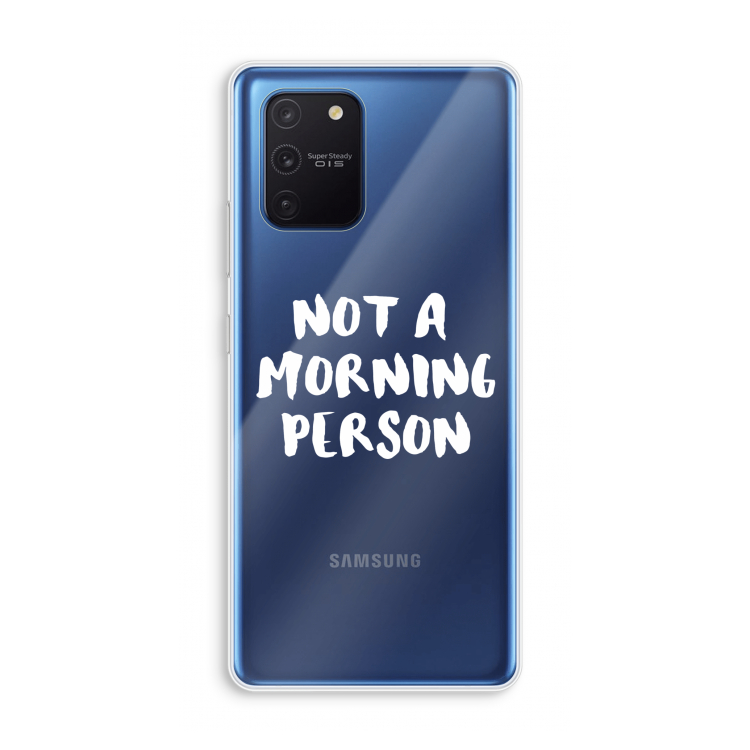Morning person: Samsung Galaxy Note 10 Lite Transparant Hoesje