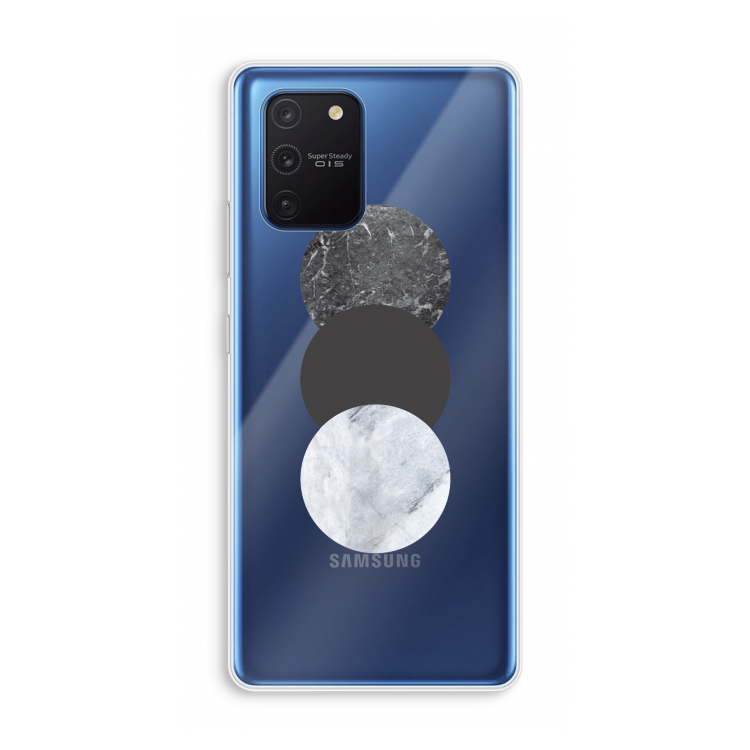 Marmeren cirkels: Samsung Galaxy Note 10 Lite Transparant Hoesje