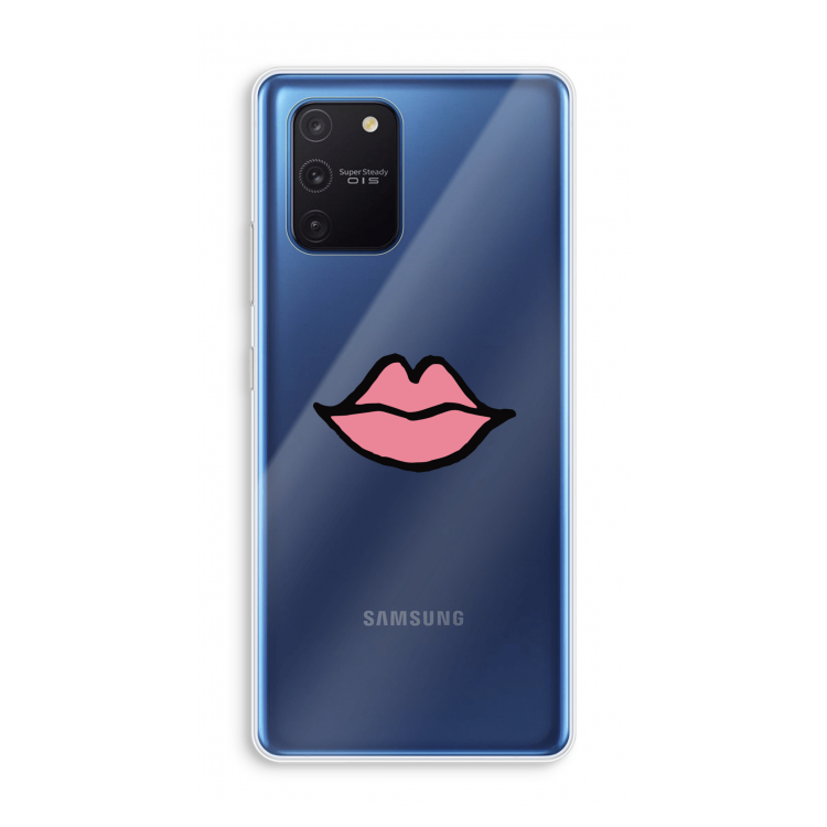 Kusje: Samsung Galaxy Note 10 Lite Transparant Hoesje