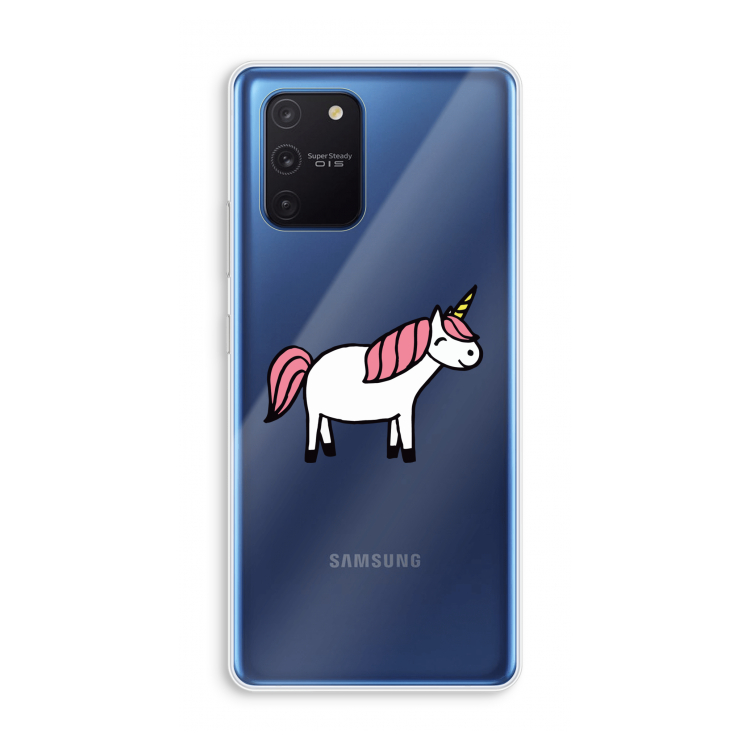Eenhoorn: Samsung Galaxy Note 10 Lite Transparant Hoesje