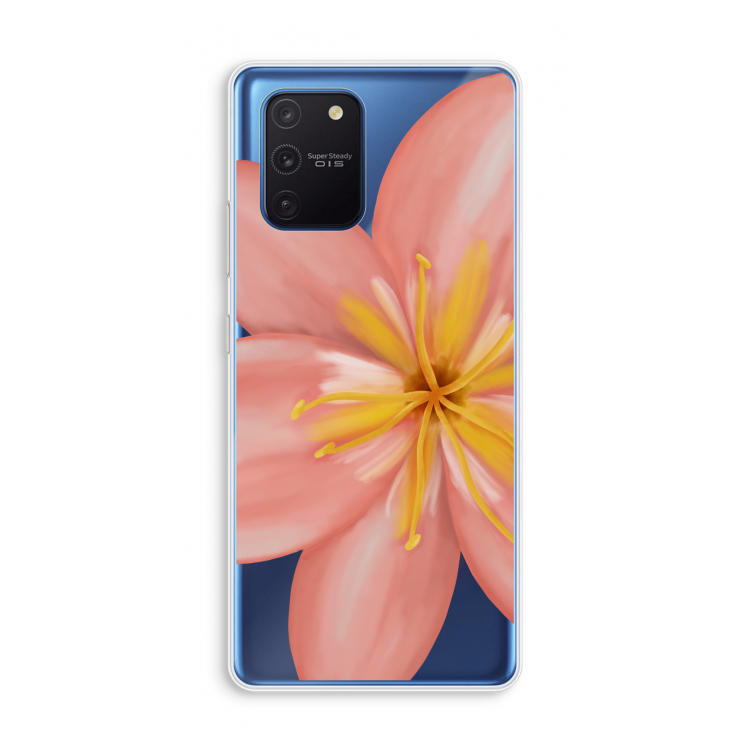 Pink Ellila Flower: Samsung Galaxy Note 10 Lite Transparant Hoesje