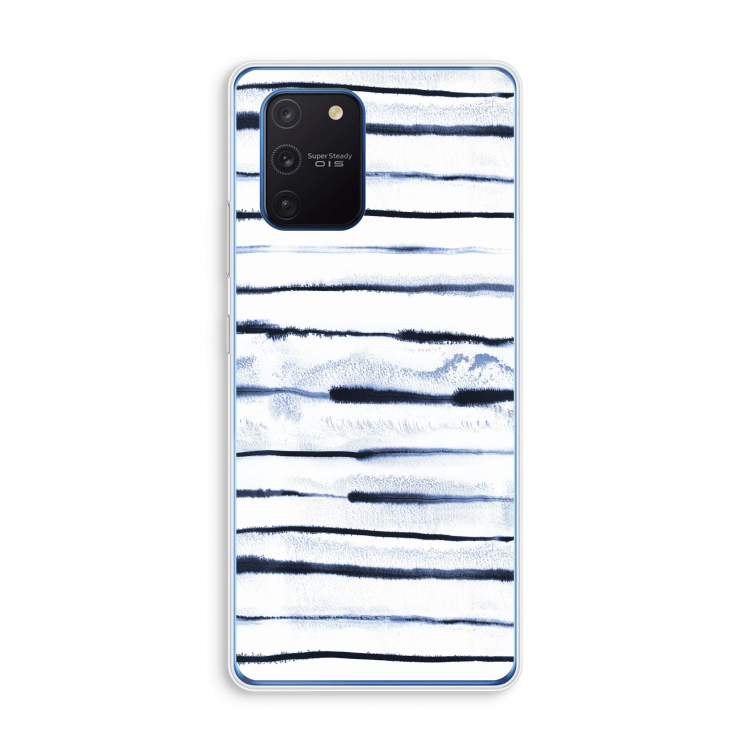 Ink Stripes: Samsung Galaxy Note 10 Lite Transparant Hoesje