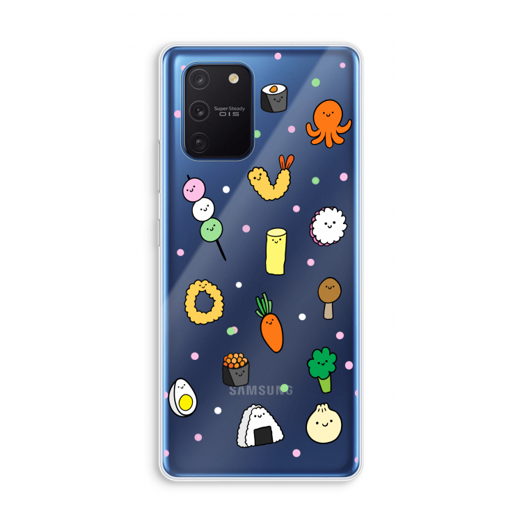 Happy bento friends: Samsung Galaxy Note 10 Lite Transparant Hoesje