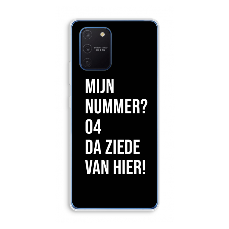 Da ziede van hier - Zwart: Samsung Galaxy Note 10 Lite Transparant Hoesje