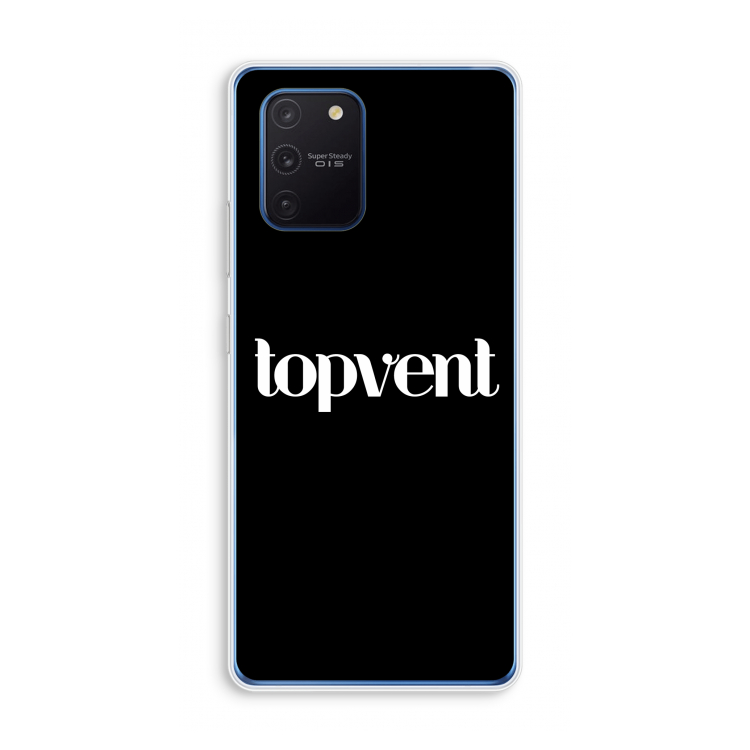 Topvent Zwart: Samsung Galaxy Note 10 Lite Transparant Hoesje