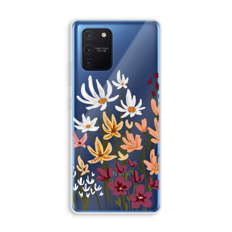 Painted wildflowers: Samsung Galaxy Note 10 Lite Transparant Hoesje