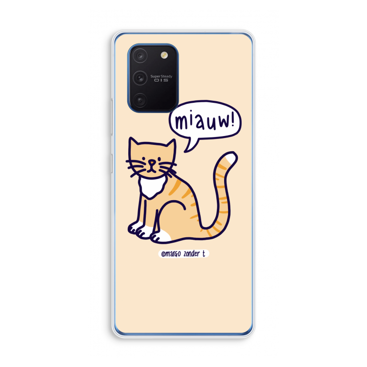 Miauw: Samsung Galaxy Note 10 Lite Transparant Hoesje