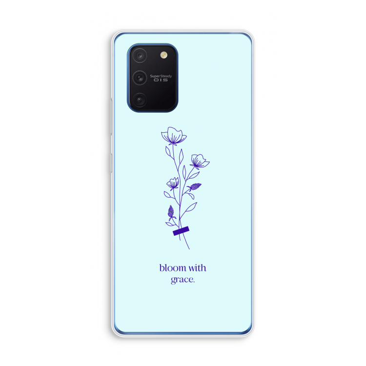 Bloom with grace: Samsung Galaxy Note 10 Lite Transparant Hoesje
