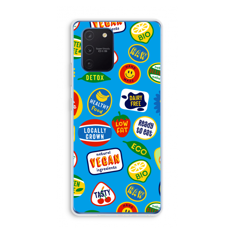 Fruitsticker: Samsung Galaxy Note 10 Lite Transparant Hoesje