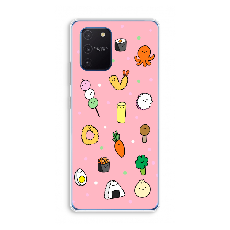 Happy bento friends: Samsung Galaxy Note 10 Lite Transparant Hoesje