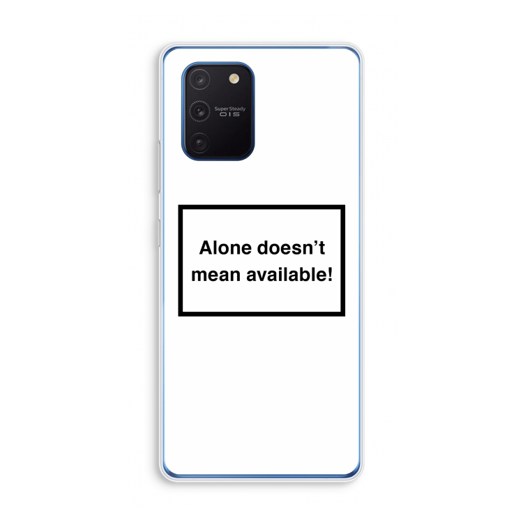 Alone: Samsung Galaxy Note 10 Lite Transparant Hoesje