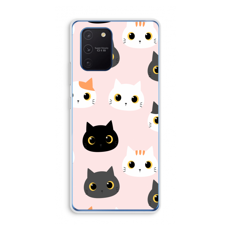 Katten: Samsung Galaxy Note 10 Lite Transparant Hoesje