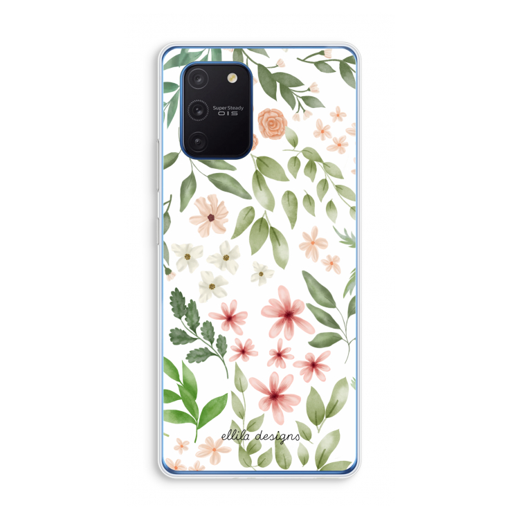 Botanical sweet flower heaven: Samsung Galaxy Note 10 Lite Transparant Hoesje