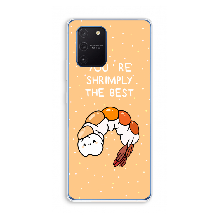 You're Shrimply The Best: Samsung Galaxy Note 10 Lite Transparant Hoesje