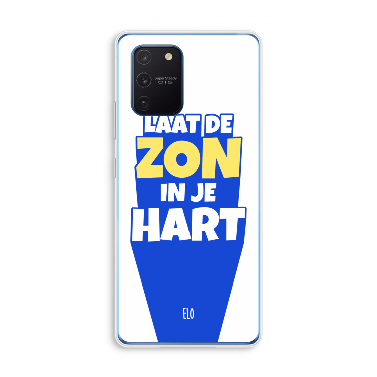Laat de zon in je hart: Samsung Galaxy Note 10 Lite Transparant Hoesje
