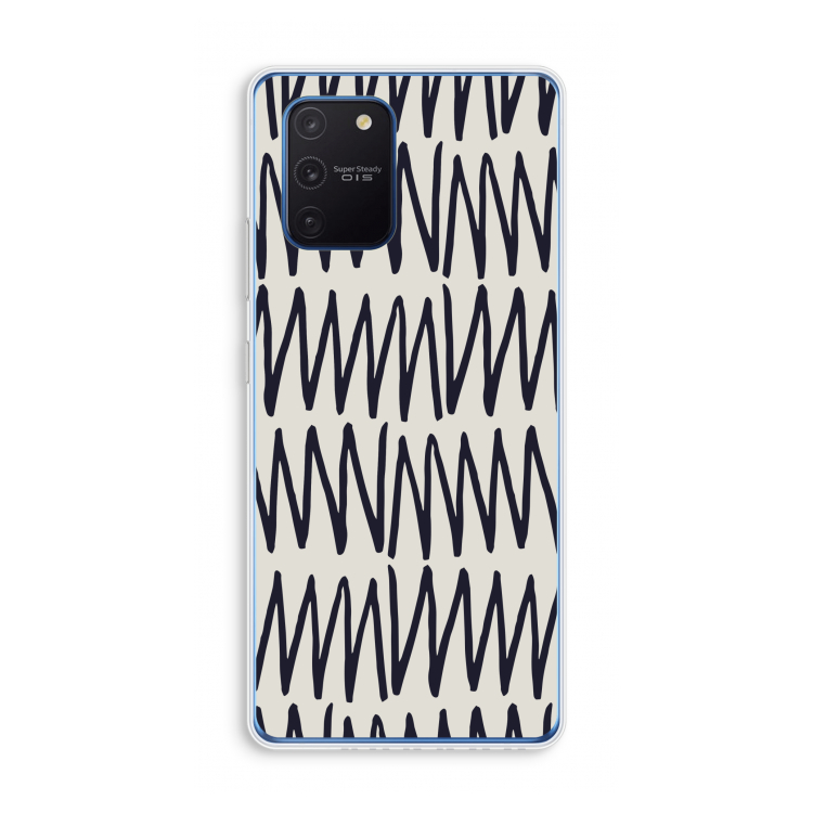 Marrakech Zigzag: Samsung Galaxy Note 10 Lite Transparant Hoesje