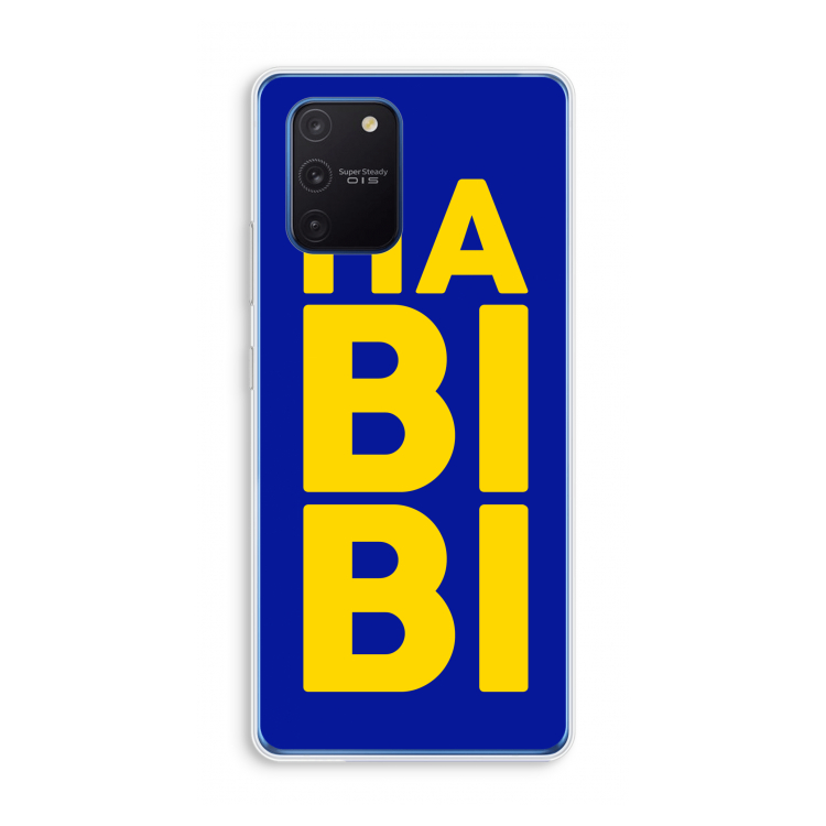 Habibi Blue: Samsung Galaxy Note 10 Lite Transparant Hoesje
