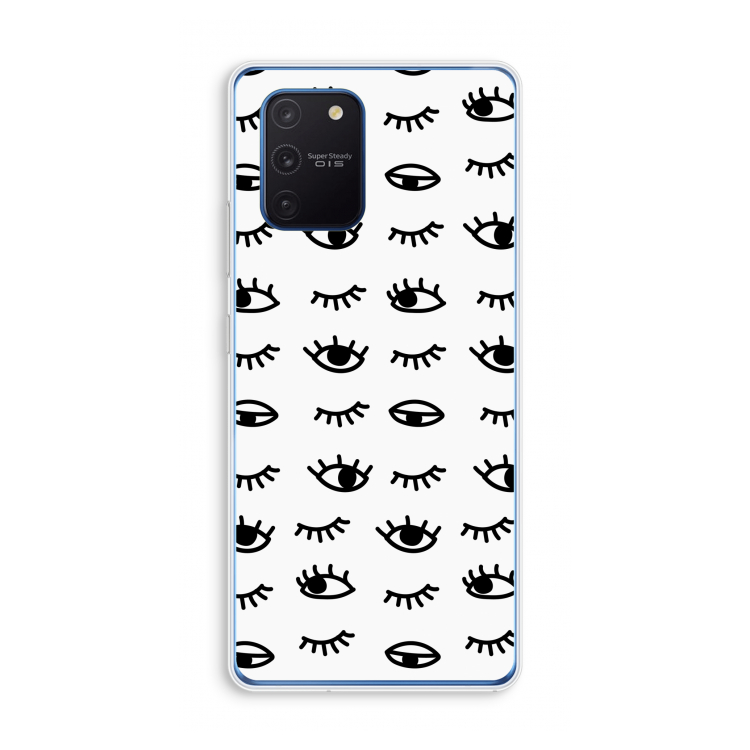 Eye pattern #2: Samsung Galaxy Note 10 Lite Transparant Hoesje