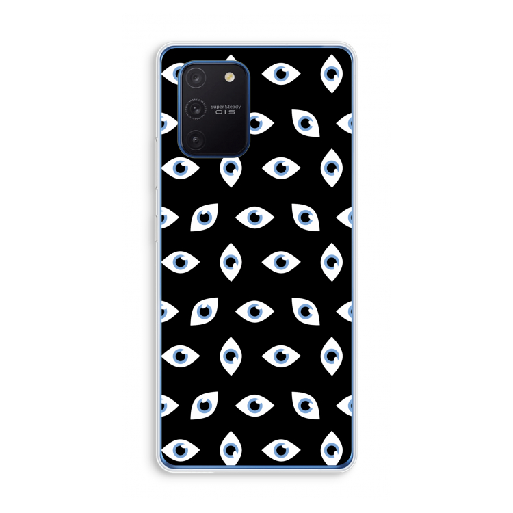 Eyes pattern: Samsung Galaxy Note 10 Lite Transparant Hoesje
