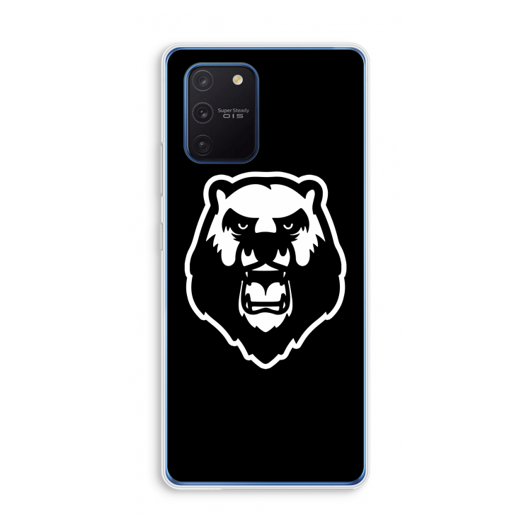 Angry Bear (black): Samsung Galaxy Note 10 Lite Transparant Hoesje