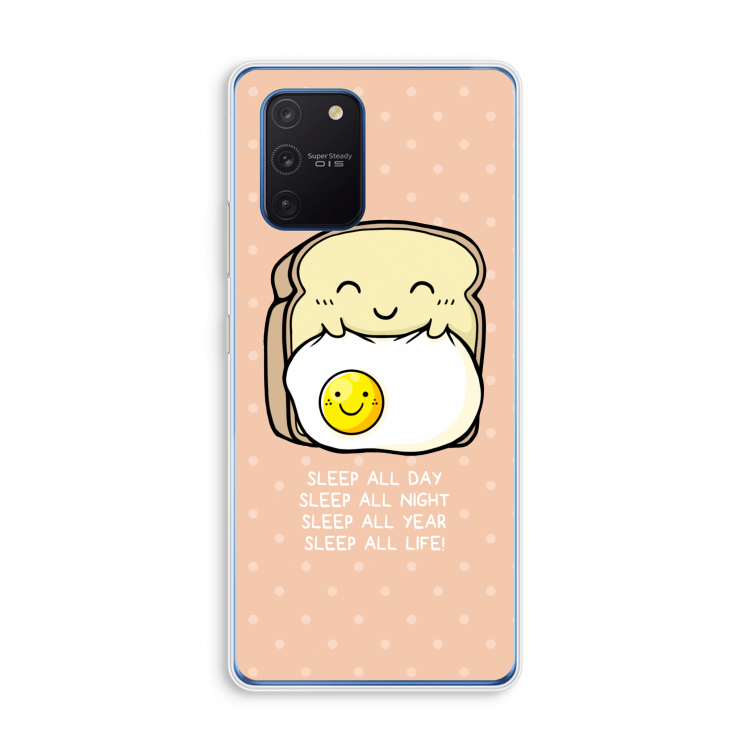 Sleep All Day: Samsung Galaxy Note 10 Lite Transparant Hoesje