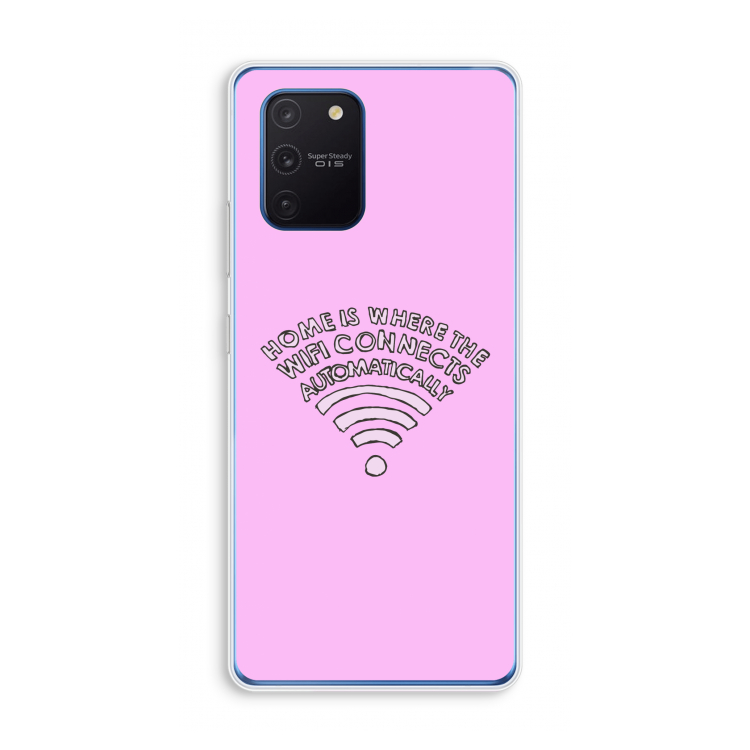Home Is Where The Wifi Is: Samsung Galaxy Note 10 Lite Transparant Hoesje