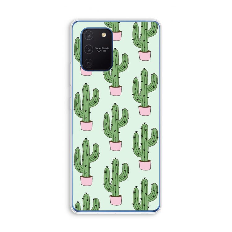 Cactus Lover: Samsung Galaxy Note 10 Lite Transparant Hoesje