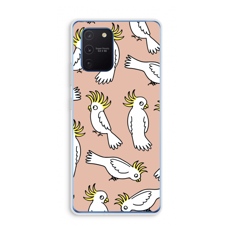Papegaai: Samsung Galaxy Note 10 Lite Transparant Hoesje
