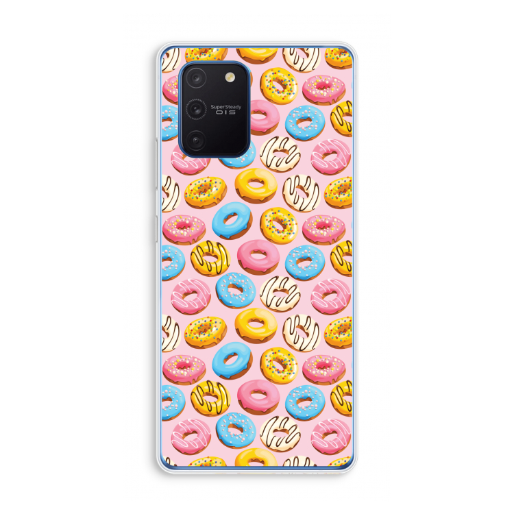 Pink donuts: Samsung Galaxy Note 10 Lite Transparant Hoesje