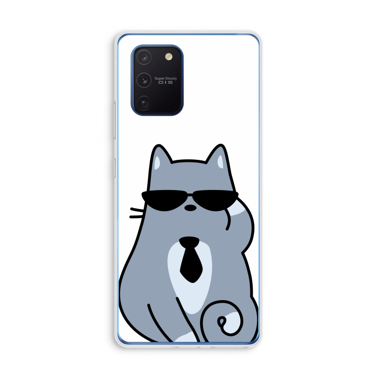 Cool cat: Samsung Galaxy Note 10 Lite Transparant Hoesje