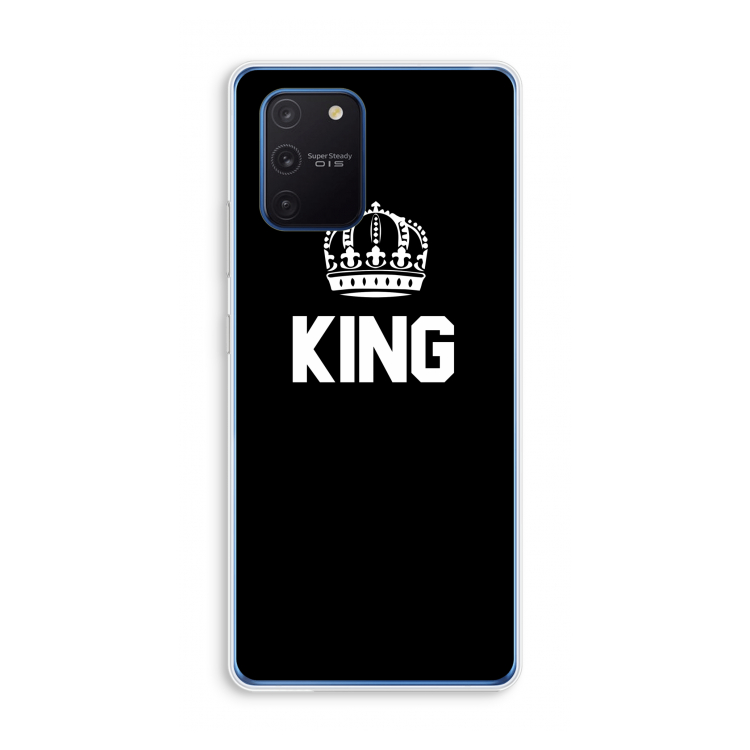 King zwart: Samsung Galaxy Note 10 Lite Transparant Hoesje