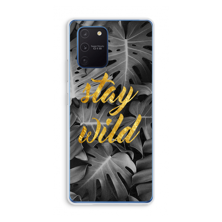Stay wild: Samsung Galaxy Note 10 Lite Transparant Hoesje