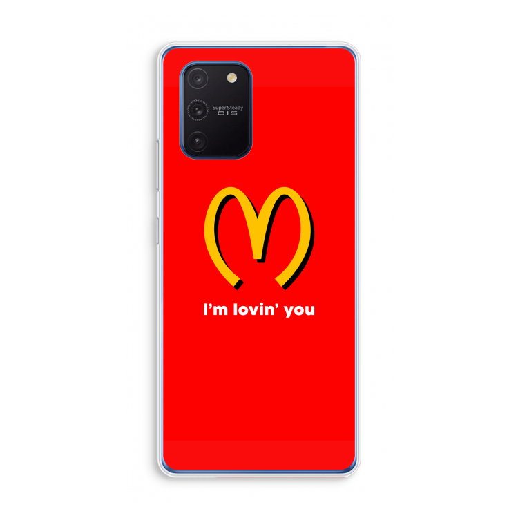 I'm lovin' you: Samsung Galaxy Note 10 Lite Transparant Hoesje