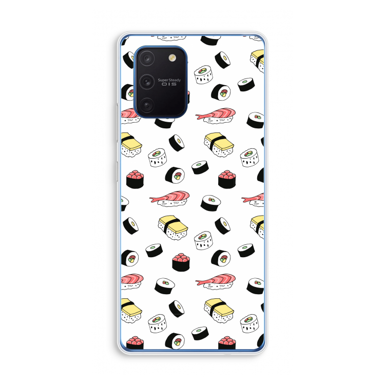 Sushi time: Samsung Galaxy Note 10 Lite Transparant Hoesje