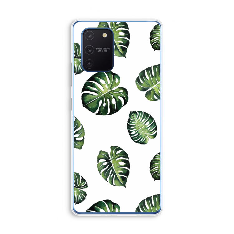 Tropische bladeren: Samsung Galaxy Note 10 Lite Transparant Hoesje